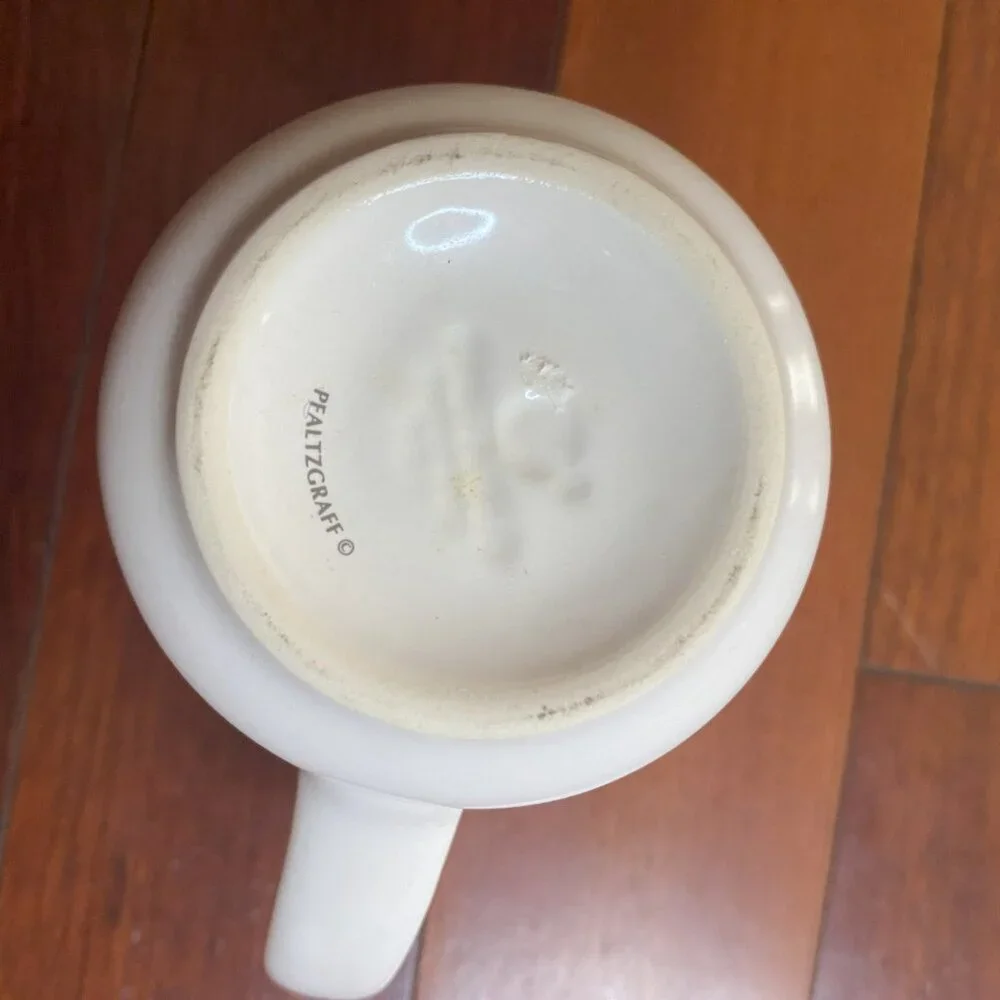 Pfaltzgraff creamer in the Hopscotch pattern